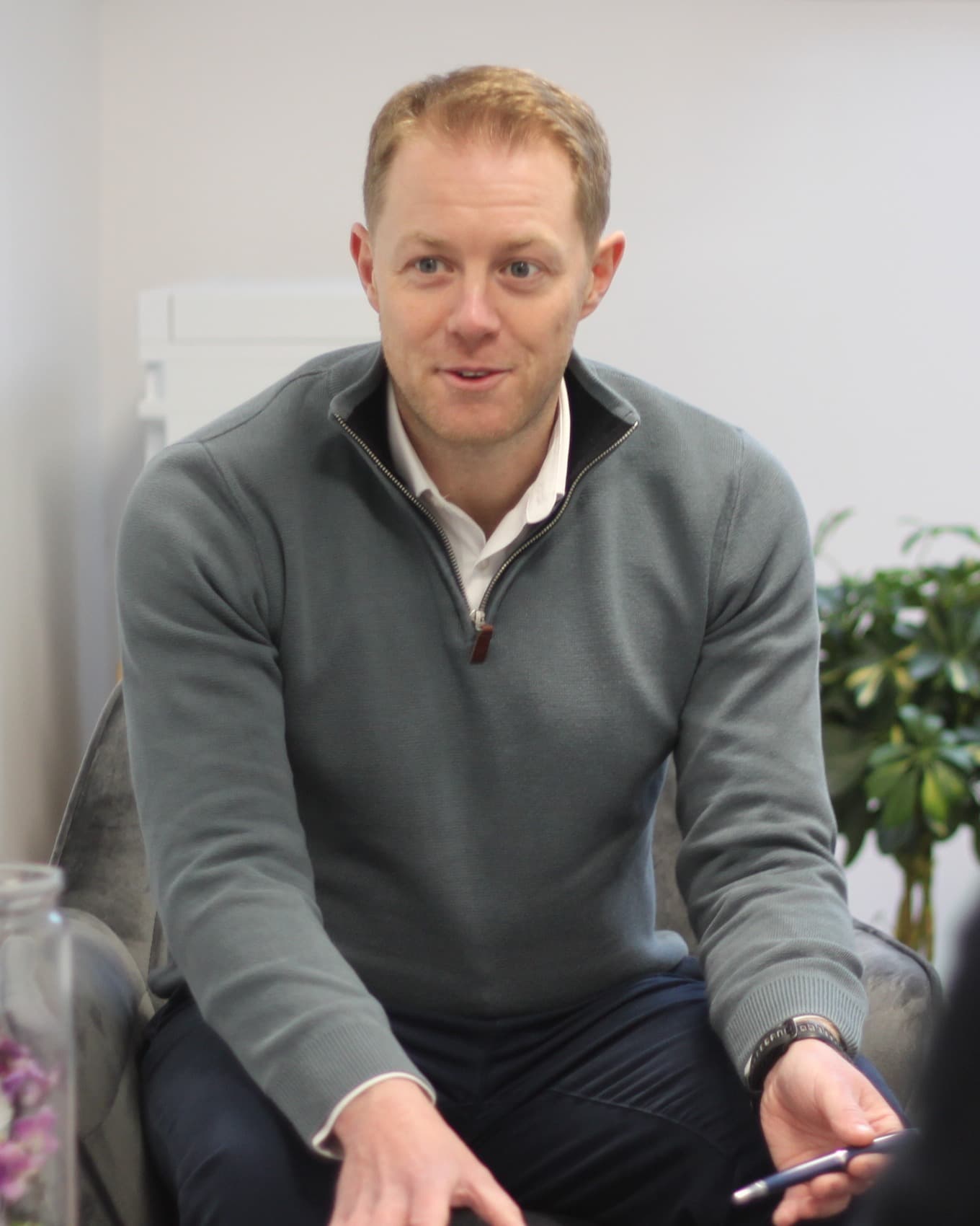 Martin Jackson in client meeting